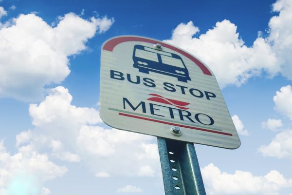 Metro Bus Stop Sign